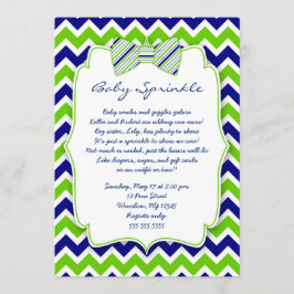 Baby Sprinkle Navy Green Bow stropdas douche uitno Kaart