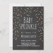 Baby Sprinkle nodigt Sprinkles Confetti Chalk uit Kaart (Voorkant)