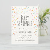 Baby Sprinkle nodigt Sprinkles Confetti uit Kaart (Staand voorkant)