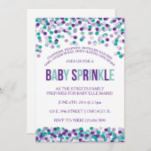 Baby Sprinkle nodigt uit Kaart (Voorkant / Achterkant)