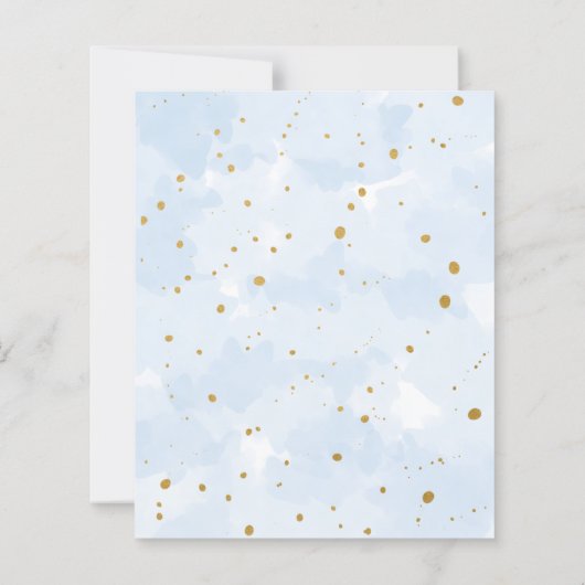 Baby Sprinkle PAPER Blue Gold Waterverf (Achterkant)