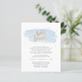 Baby Sprinkle PAPER Blue Gold Waterverf (Staand voorkant)