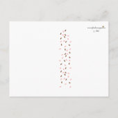 Baby Sprinkle Party Bedankt in het roze Briefkaart (Achterkant)