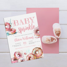 Baby Sprinkle Pink Donut Girl Baby shower