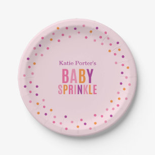 Baby Sprinkle Pink Girl Baby shower Bord
