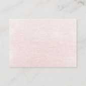 Baby Sprinkle Pink Tea Party Waterverf Informatiekaartje (Achterkant)