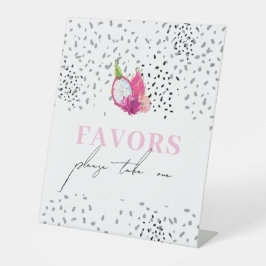 Baby Sprinkle Pitaya Dragon Fruit Tafel Tekens Reclamebord Met Voetstuk