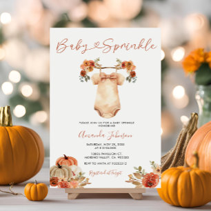 Baby Sprinkle Pumpkin Babykleding Baby shower Kaart