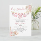 Baby Sprinkle Pumpkin Herfst Baby shower Uitnodigi Kaart (Staand voorkant)
