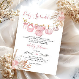 Baby Sprinkle Pumpkin Herfst Baby shower Uitnodigi Kaart