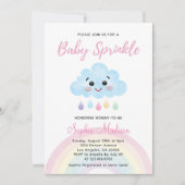 Baby Sprinkle Rainbow Rain Baby shower Kaart (Voorkant)