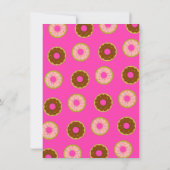 Baby Sprinkle Retro Sprinkled Donuts Hot Pink Kaart (Achterkant)