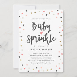 Baby Sprinkle Roze Confetti Meisje Baby Sprinkle Kaart