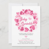 Baby Sprinkle Roze Valentijnse Kleine Schatje Kaart (Voorkant)