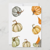 Baby Sprinkle Sage Rustic Pumpkin Baby shower Kaart (Achterkant)