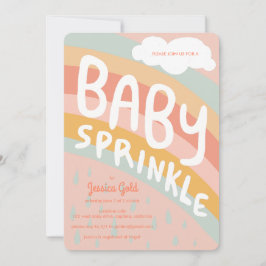 BABY SPRINKLE Schattigee Wolken Regenboog Regen Aa Kaart