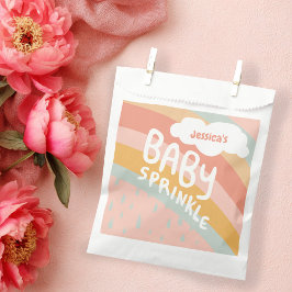 BABY SPRINKLE Schattigee Wolken Regenboog Regen CU Bedankzakje