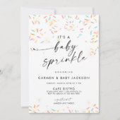 Baby Sprinkle Shower Invitation Confetti Sprinkles Kaart (Voorkant)
