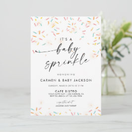 Baby Sprinkle Shower Invitation Confetti Sprinkles Kaart