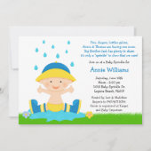 Baby Sprinkle Shower Invitation for Baby Boy Kaart (Voorkant)