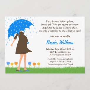 Baby Sprinkle Shower Invitation for Baby Boy Kaart
