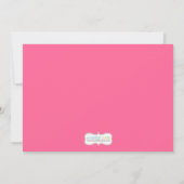 Baby Sprinkle Shower Invitation for Baby Girl Kaart (Achterkant)