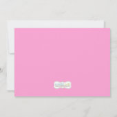 Baby Sprinkle Shower Invitation for Girl Kaart (Achterkant)