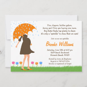 Baby Sprinkle Shower Invitation Gender Neutral Kaart