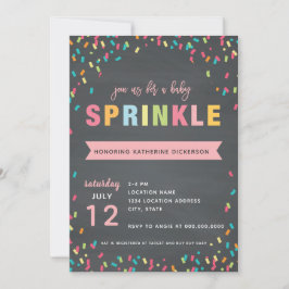 Baby Sprinkle Shower Invitation roze Girl Kaart
