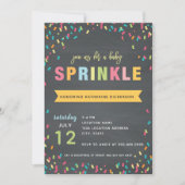 Baby Sprinkle Shower-uitnodiging in meerdere kleur Kaart (Voorkant)