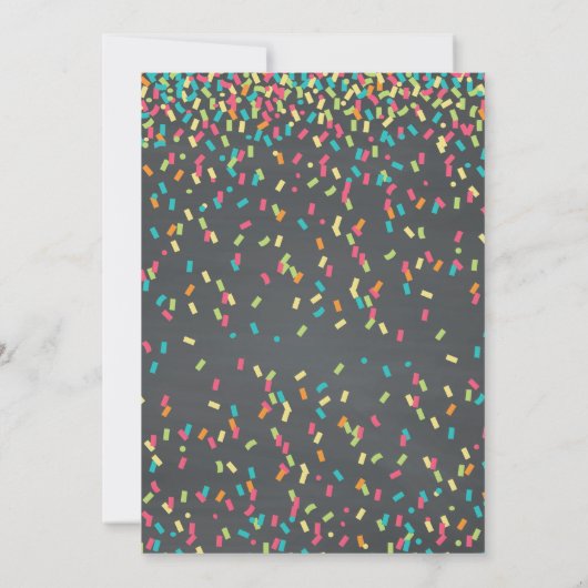 Baby Sprinkle Shower-uitnodiging in meerdere kleur Kaart (Achterkant)