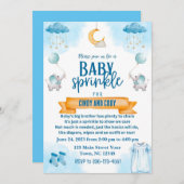 Baby sprinkle uitnodiging (Voorkant / Achterkant)