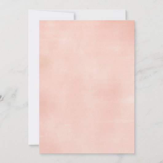 Baby Sprinkle Uitnodiging Kaart Bloemen (Achterkant)