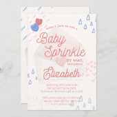 Baby Sprinkle Uitnodiging per Post (Voorkant / Achterkant)