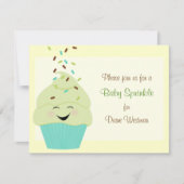 Baby Sprinkle Uitnodiging tot neutraal geslachtsli (Voorkant)