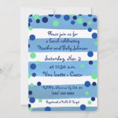 Baby Sprinkle - Uitnodiging voor baby jongen (Achterkant)