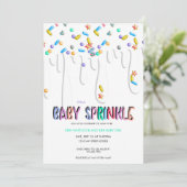 Baby Sprinkle-uitnodigingen Kaart (Staand voorkant)