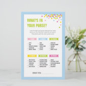 Baby Sprinkle Wat zit er in je Purse Game - Blauw (Staand voorkant)