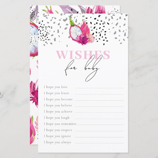 Baby Sprinkle Wishes voor Baby Game Pitaya (Voorkant / Achterkant)