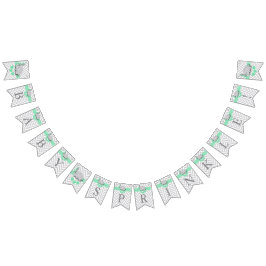 Baby Sprinkle, witte grijze olifant Vlaggetjes