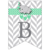 Baby Sprinkle, witte grijze olifant Vlaggetjes (Tweede vlag)