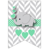 Baby Sprinkle, witte grijze olifant Vlaggetjes (Eerste vlag)