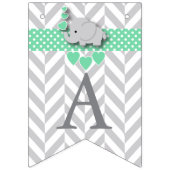 Baby Sprinkle, witte grijze olifant Vlaggetjes (Derde vlag)