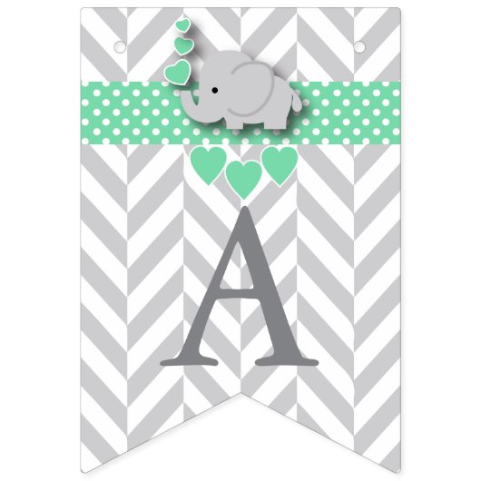 Baby Sprinkle, witte grijze olifant Vlaggetjes (Derde vlag)