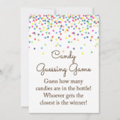 Baby Sprinkled Baby shower Spel Teken Grootte 5x7" Kaart (Voorkant)