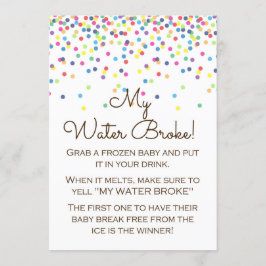 Baby Sprinkled Baby shower Spel Teken Grootte 5x7" Kaart