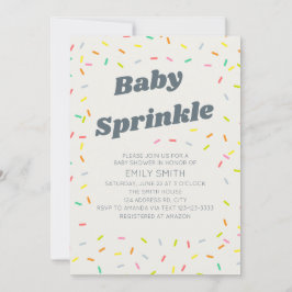 Baby sprinklefeestje kaart