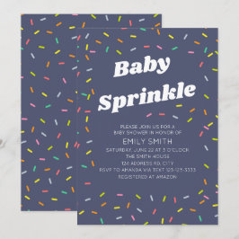 Baby sprinklefeestje kaart