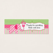 Baby Sprinkles Baby shower Dank u Labels Mini Visitekaartjes (Voorkant)