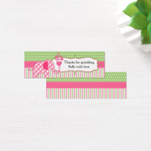 Baby Sprinkles Baby shower Dank u Labels Mini Visitekaartjes (Bureau)